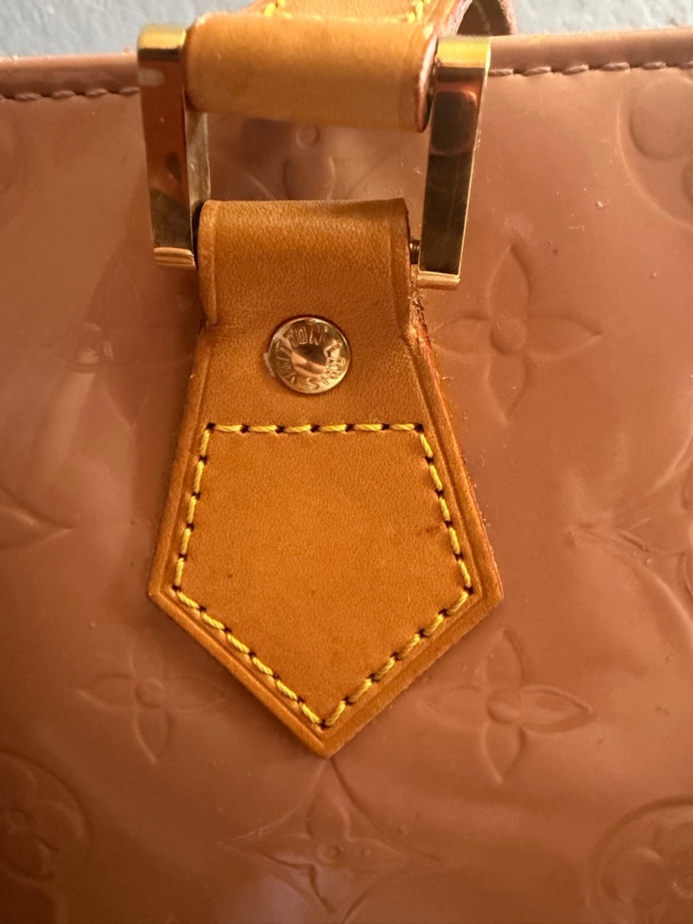 Vintage Louis Vuitton Monogram Vernis Houston Tote - Rose Pink - Picture 7 of 16